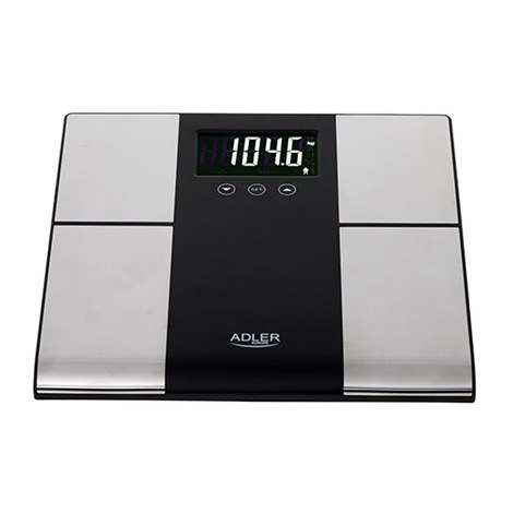 Adler Bathroom scale with analyzer AD 8165  Maximum weight (capacity) 225 kg Accuracy 100 g Body Mass Index (BMI) measuring Stai - 2